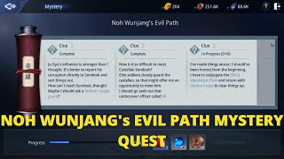 Mir4 - A Noble Cause: Noh Wunjang's Evil Path Mystery Quest - Clue 6