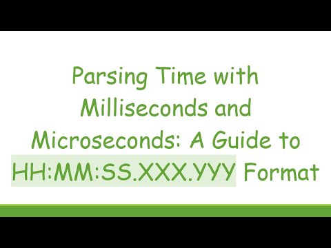 Parsing Time with