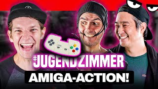 AMIGA 500 im JUGENDZIMMER! - Krogi, Budi, Gregor &amp; Alex zocken den geilen Stuff