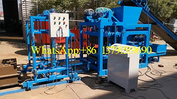 Jamaica Honduras Dominica Dominican Bahamas QTJ4-25D Automatic Hollow Block Making Machine
