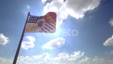 Detroit City Flag on a Flagpole V4 - 4K | Motion Graphics - Envato elements