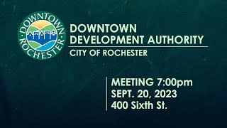 Rochester Downtown Development Authority - Sept. 20, 2023