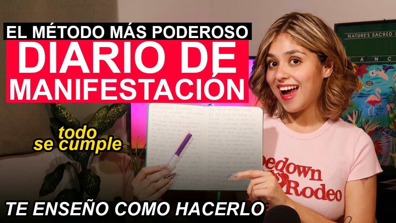Todo lo que escribo SE CUMPLE con mi DIARIO DE MANIFESTACIÓN | método poderoso de Ley de Atracción