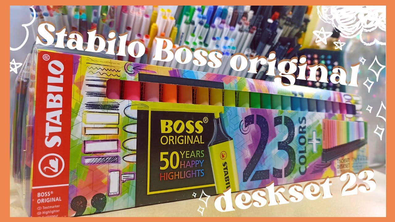 Stabilo Boss Original Highlighter - 23 Piece ARTY Desk Set 