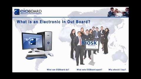 EIOBoard Employee Tracking and In Out Board System Overview