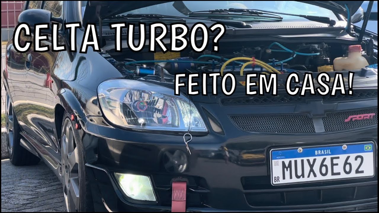 CELTA TURBO FEITO EM CASA | Vem potência?