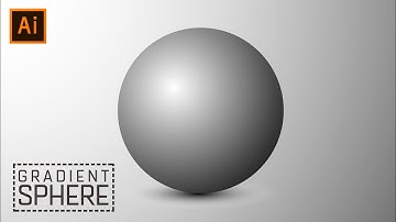 Illustrator tutorial : How to create Gradient Sphere in Adobe illustrator cc