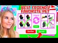 TRADING My BEST FRIEND FAVORITE PETS In Adopt Me! (Roblox)