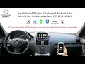 How to get apple carplay  android ksmart auto box on mercedes benz c class c63  2010 ntg40 system