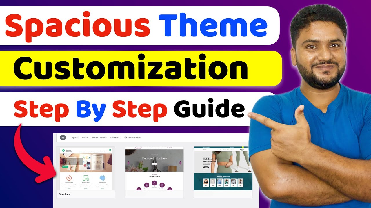 Wordpress Spacious Theme Customization