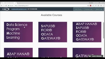 SAPUI5 and FIORI ODATA, GATEWAY  ONLINE TRAINING