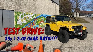 Jeep TJ ReGearing Explained + Test Drive 33s With 3.07 Gears!!!