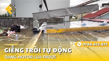 Giếng Trời Tự Động - Motor Lùa Trượt ✅ Funas