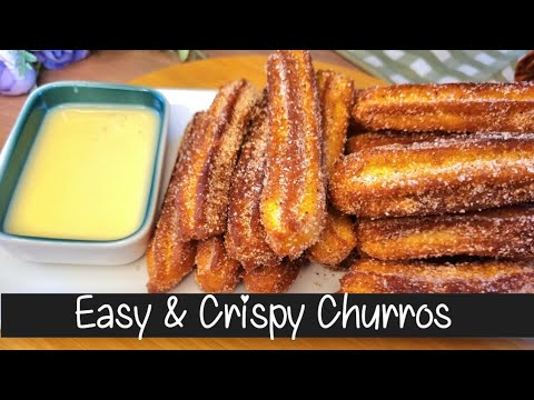 How to Make Easy & Crispy Homemade Churros| Churros Recipe| Snack Recipe| Watch Over