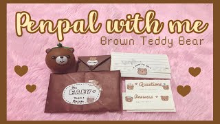 Penpal with me 💕🖋 brown teddy bear theme 🧸 screenshot 3