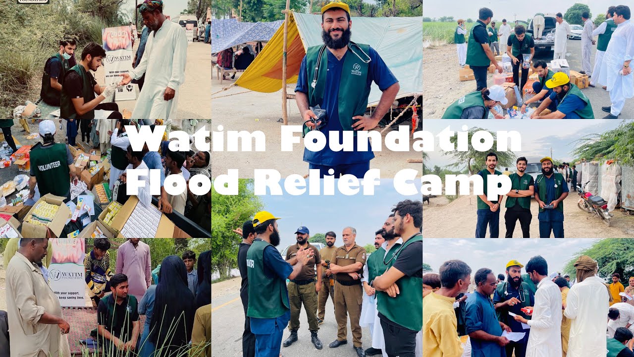 Flood Relief Camp at Shah Jewana & Chund Bharwana  Jhang Punjab By Watim Foundation
