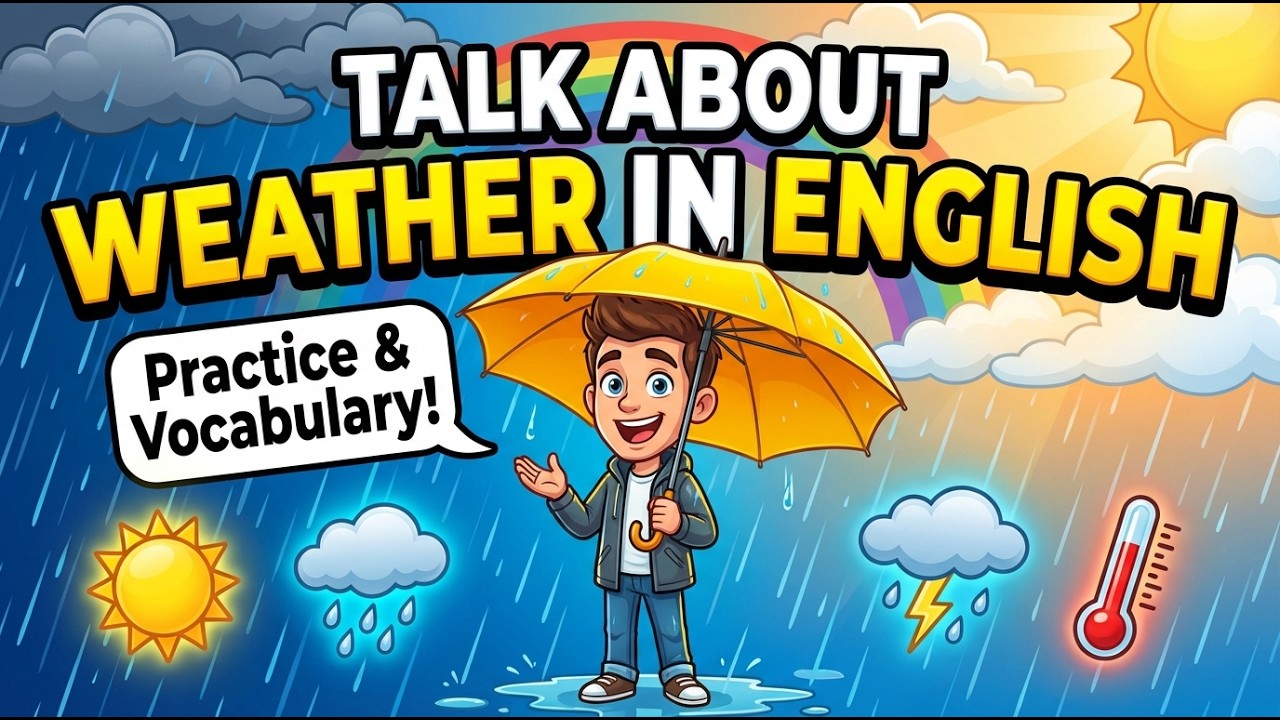 Talking About Weather in English | English Podcast for Beginners ☀️⛈️