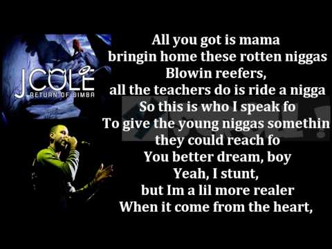 J. Cole- "Return Of Simba" (Lyrics On Screen) YScRoll