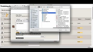 Returning grades and feedback to students through Moodle