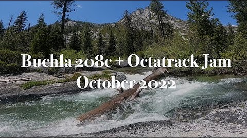 Perfect Backdrop to the Organic Sounds of the Buchla 208c Easel Command feat. Elektron Octatrack