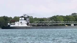Lower Lakes Towing Freighter Manitowoc Sailing Downriver Part 2 51424