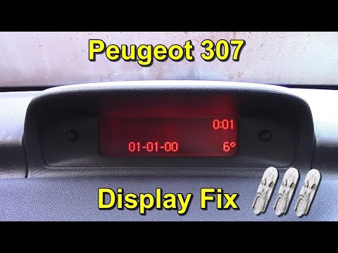 Dim Multi-function Display Fix - Peugeot 307 - YouTube