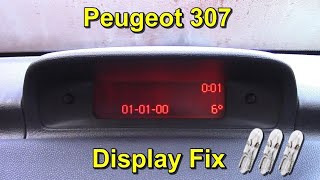 Dim Multifunction Display Fix  Peugeot 307