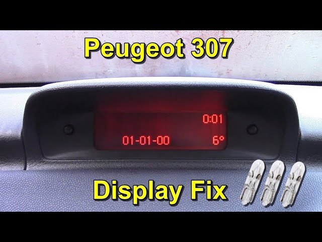 Peugeot 407 - výměna LCD displeje 