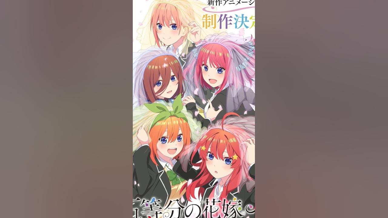 Gotoubun no Hanayome - Franquia receberá um novo anime - AnimeNew