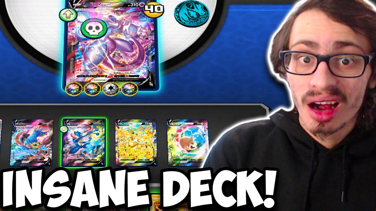 ALL 5 V-Unions In 1 Deck & In Play! Insane Expanded Deck, The Final Expanded Video?! PTCGO