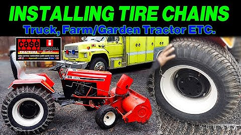 How To Install Tire Chains. Truck, Farm/Garden Tractor etc. Same Principles For Most Tire Chains