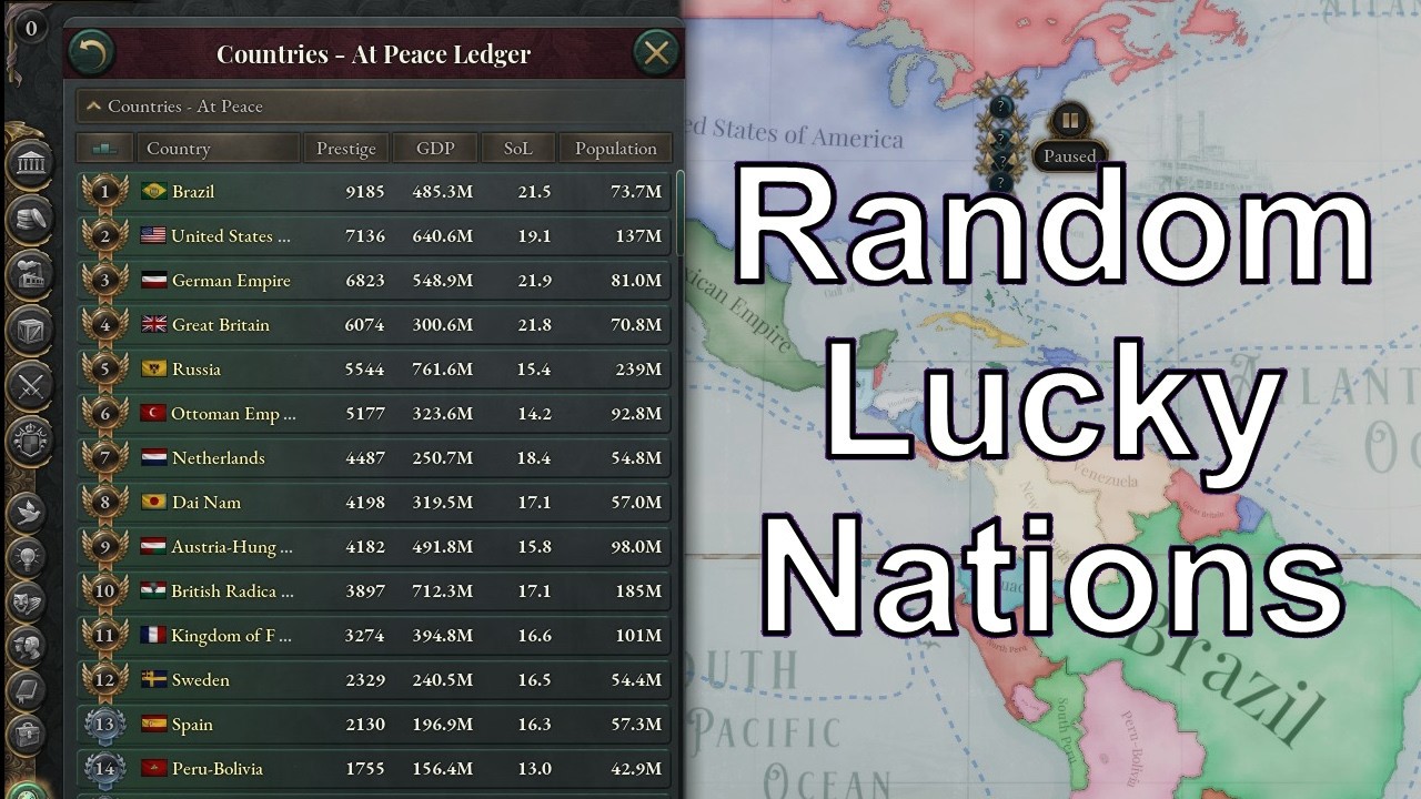 Testing The 'Random Lucky Nations' Feature