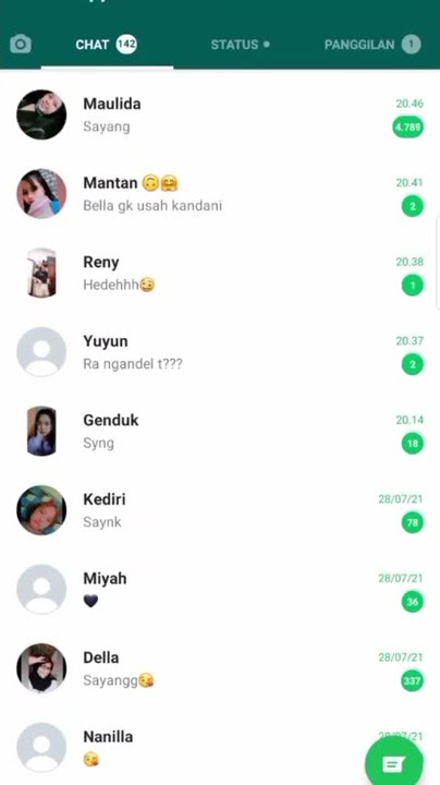 story wa || banyak cewek chat