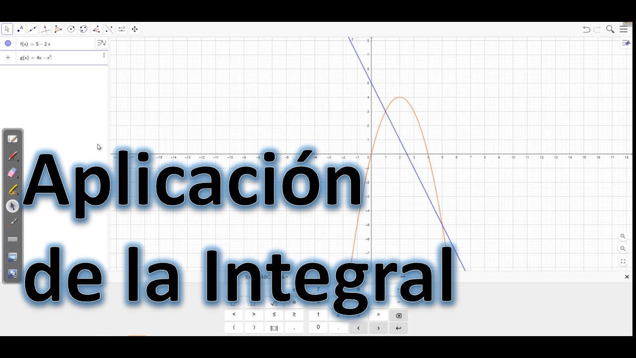 Aplicación de la integral -  áreas entre curvas