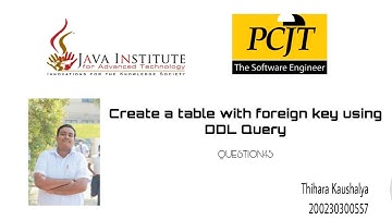 DBMS1 | QUESTION 45 | Create a table with foreign key using DDL Query