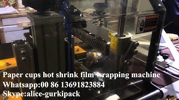 Paper cups hot shrink film wrapping machine,plastic shrink wrapping machines