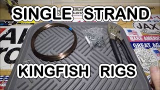 SINGLE STRAND WIRE, KING MACKEREL RIGS