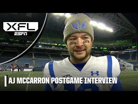 A.J. McCarron sounds off on XFL's bad look playoff model