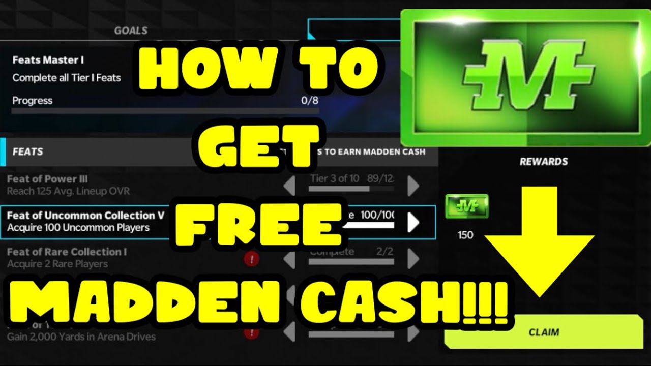 HOW TO GET FREE MADDEN CASH IN MADDEN MOBILE 22!!! ALL THE WAYS IN