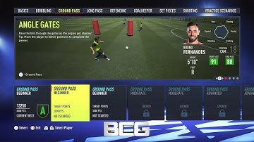 Fifa 22 Skill Games Ground Pass Angle Gates Beginner Level