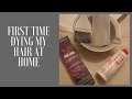 First time dying my hair at home using L' OREAL HICOLOR H19