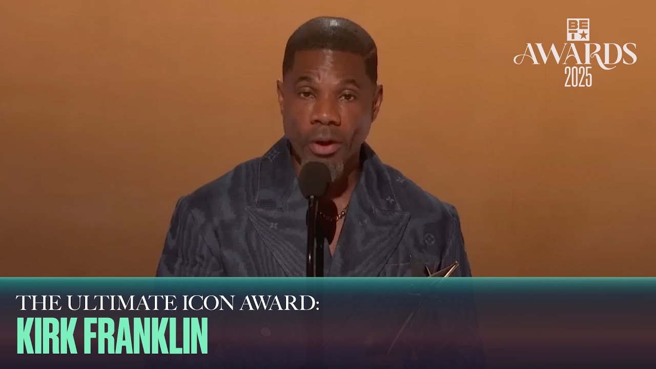 An Inspirational Legend, Kirk Franklin Accepts His Ultimate Icon Award Win | BET Awards '25