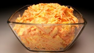 Салат из моркови и твердого сыра. Быстро и очень вкусно! Салат из моркови и твердого сыра. Быстро и очень вкусно!