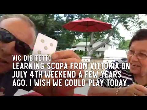 Learning Scopa from Vittoria on July 4th weekend a few years ago. I wish we could play today.