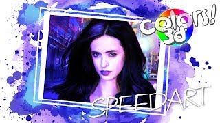 Jessica Jones Speedart Painted With Colors3D Nintendo 3Ds