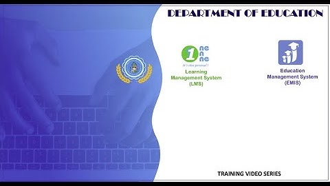 LMS and EMIS Part 1: Logging in and LMS Navigation