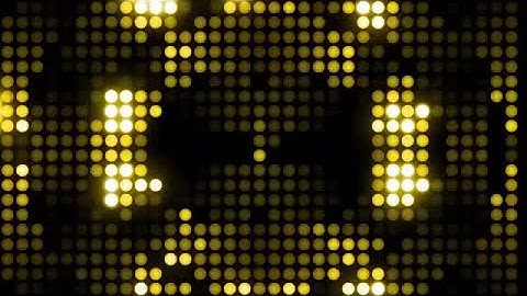 VJ Yellow LED Disco Pack Stock Motion Graphics