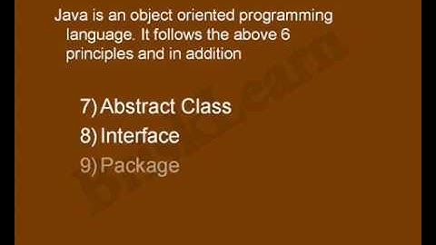 object oriented programming in java - Tutorial 7