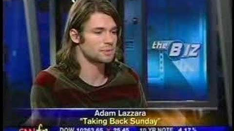 Adam Lazzara on CNN (Taking Back Sunday)