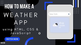 Build A Weather App Using Javascript Code With Aditya